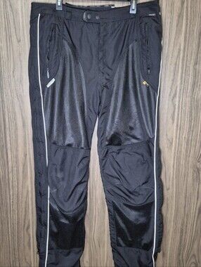 Olympia Motorcycle Riding Pants Rocket Scotchlite Pads Men Size 40 Racing Black